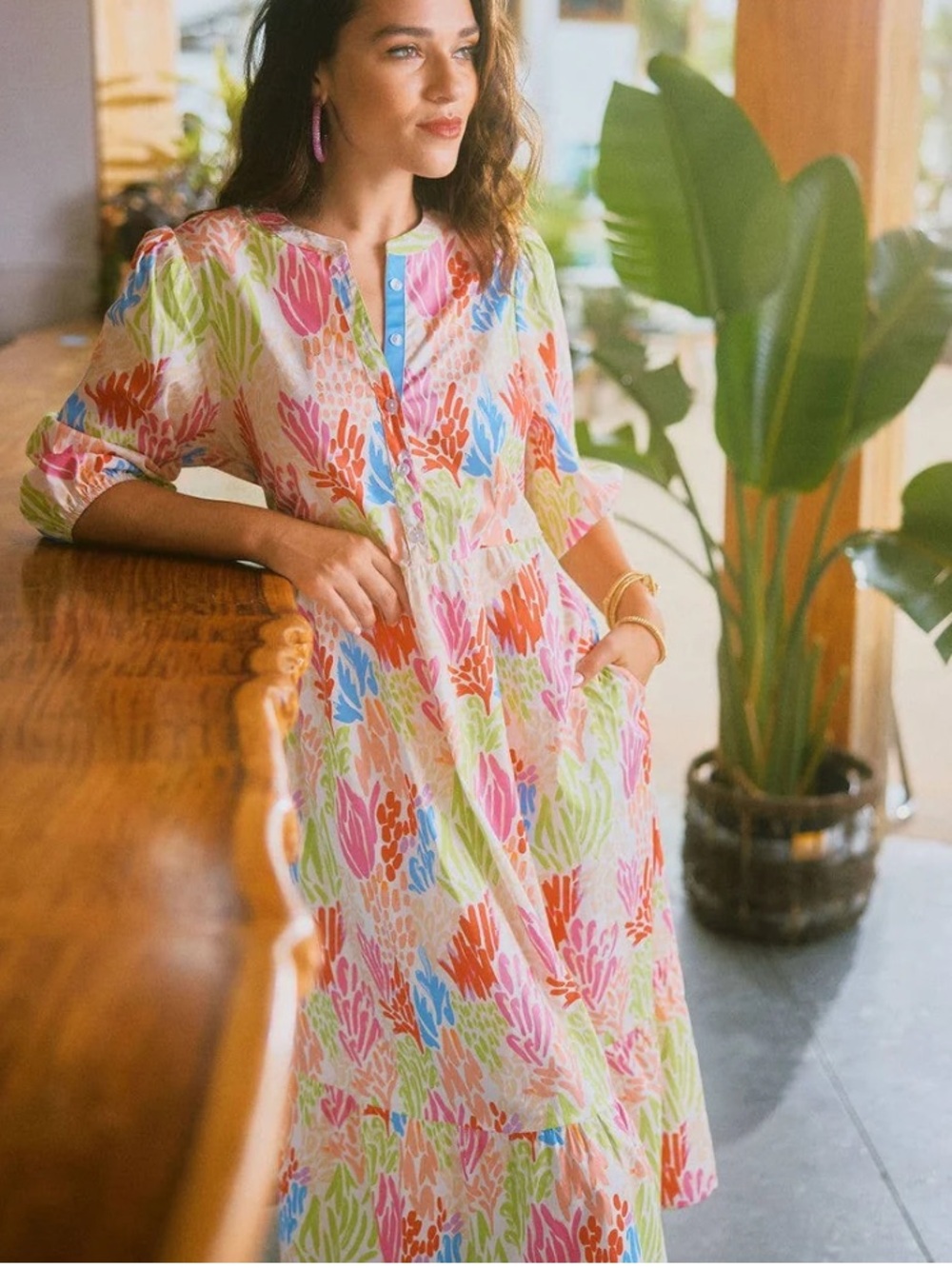 Mary Square Riley Dress Large Coral Cove White Tiered Maxi Dress NWT Cottagecore